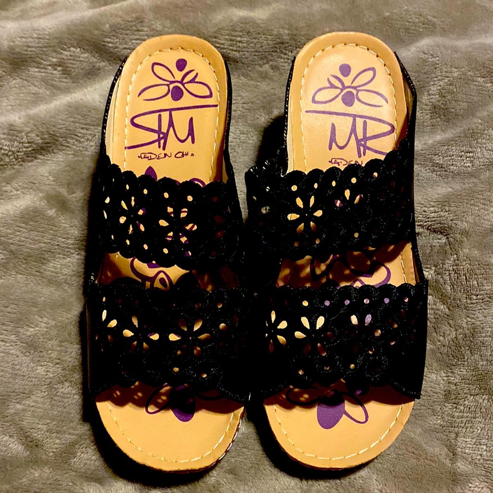 Brand new floral sandals.